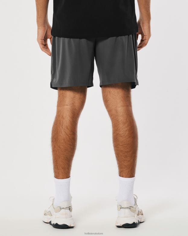 Bottoms Hollister Men Gilly Hicks Active Shorts 7\\ 488201236 Dark Grey